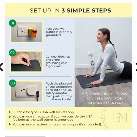 EUC Earth and Moon Grounding mat 36”x24” - Picture 2 of 12